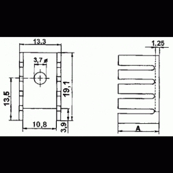 D 01 (FK301) ASSMANN Chladič AL neelox pro TO-220 13,3x19,1x12,7