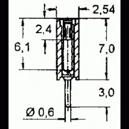 BL1X20G-PSO7 (BL1X20PF) MPE GARRY Buchsenleiste 115  1x20P P2,54mm Print Vergoldet