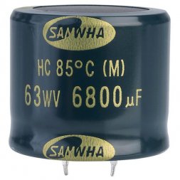 HC 6800uF 80V 85°C (HC1K688M35040HA) SAMWHA