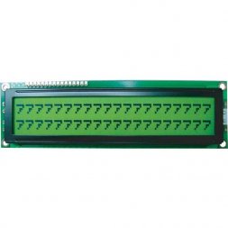 BC 2002C YPLEH BOLYMIN LCM alfanumeric 2x20 STN galben/verde, LED lumină neagră