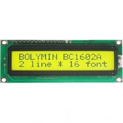 BC 1602A YPLCH BOLYMIN Displeje LCD znakové standardní