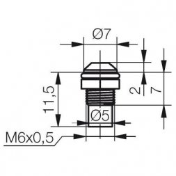 EBF A 3 CHROM = SMQ1 069 SIGNAL CONSTRUCT Sockets for LEDs