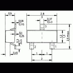 BC 847 B NEXPERIA Tranzistor NPN  0,1A/45V 0,25W SOT23