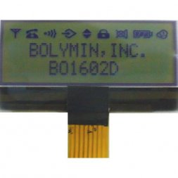 BO 1602D GPNEH (BO1602D-GPNBH$) BOLYMIN Standard karakteres LCD modulok