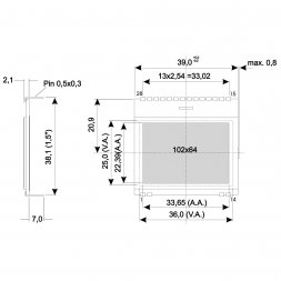 EA DOGS102B-6 DISPLAY VISIONS Module grafice LCD