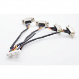 170X000317 AAEON Cablu F conector 2x20-pin P=1mm <--> 4 x DSUB 9 Male 15cm