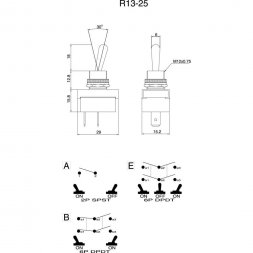 TC-R13-25A2-01 TRUCOMPONENTS Přepínače páčkové