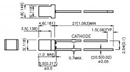 L-704 HD KINGBRIGHT LED diody standardní