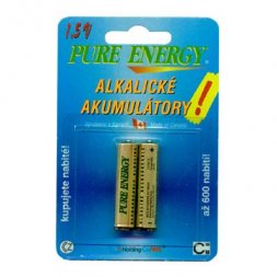 PURE ENERGY R03 only 2pcs VARIOUS Wiederaufladbare Alkali-Batterie 800mAh AAA