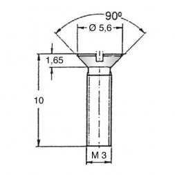 SKZP30-10 (01.11.343) ETTINGER Vis en métal