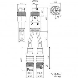 RST 4-602/2 M LUMBERG AUTOMATION Priemyselné konektory s káblom