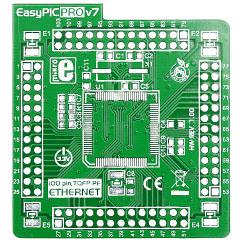 EasyPIC PRO v7 Empty MCUcard ETH 100pin PF TQFP (MIKROE-1002) MIKROELEKTRONIKA