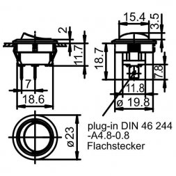 1881.1104 MARQUARDT Interruptores basculantes