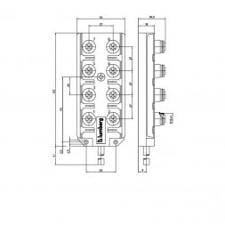 ASB 8 5-4-331/10 M LUMBERG AUTOMATION Conectori cu cablu