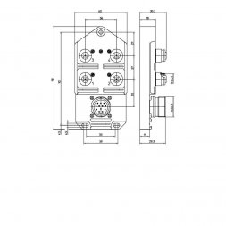 ASBS 4/LED 5-4 LUMBERG AUTOMATION Złącza przemysłowe okrągłe