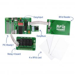 Let's make project - RFid lock with 4 relays (MIKROE-709) MIKROELEKTRONIKA