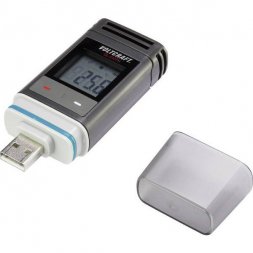 DL-210TH VOLTCRAFT Temperature and Humidity Data Logger, USB, 19x37x86mm, IP65