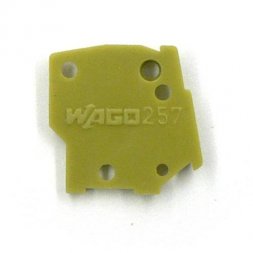 257-700 WAGO Abschlussplatte anrastbar 1mm dick, grün