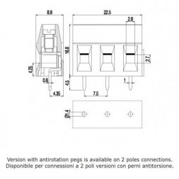 MVE273-7,5-V EUROCLAMP Blocuri de conexiuni pentru circuite imprimate