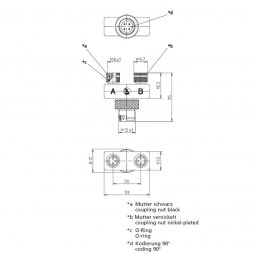 ASBS 2 M8-90 LUMBERG AUTOMATION Circular Industrial Connectors