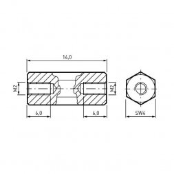 05.01.143 ETTINGER Metall-Abstandsbolzen