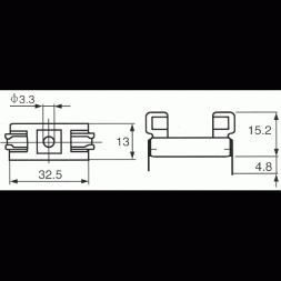 SI-HA137500 PÜSCHEL Suporturi pentru siguranţe cu montare în circuite imprimate
