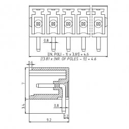 PV07-3,81-H-P EUROCLAMP Morsettiere plug-in