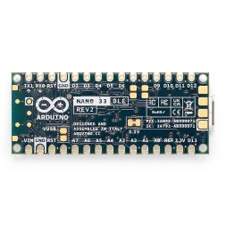 Arduino Nano 33 BLE Rev2 (ABX00071) ARDUINO Module with Bluetooth 5.0 LE + 9-axis IMU, 45 x 18 mm