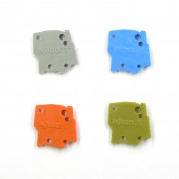 257-400 WAGO End Plate Snap-fit 1mm Thick, for Series 257, Blue