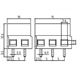 MV152-5-V EUROCLAMP Blocuri de conexiuni pentru circuite imprimate