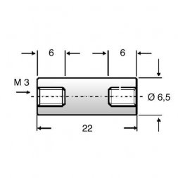 05.48.322 ETTINGER Distanční sloupky - kovové se závitem