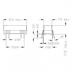 DIP05-2A72-21L STANDEX-MEDER Reed Relays