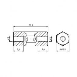 05.03.263 ETTINGER Metal Standoffs