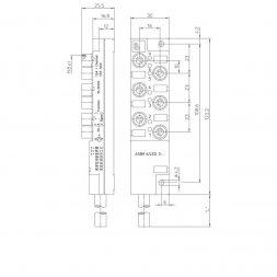 ASBM 6/LED 3-344/5 M (ASBM 6/LED 3-344/5 M (65352)) LUMBERG AUTOMATION Conectori cu cablu