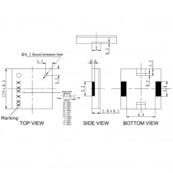 246PZ09400LFMP DB PRODUCTS Przetworniki piezoelektryczne bez generatora