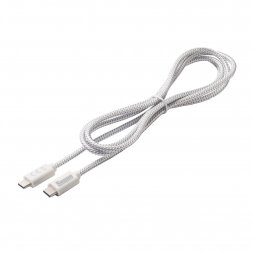 Power cable (USB-C to USB-C) rc 1.5m white/silver (PcUCUCrc15wsEmIC) SUNNY