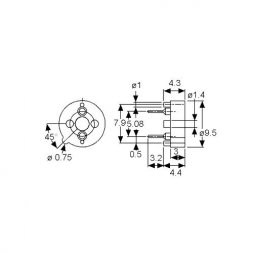 SH166 SIBA Porte-fusibles pour circuits imprimés
