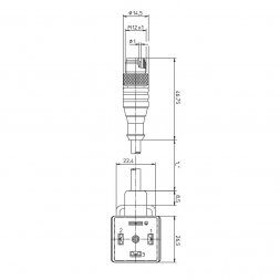 RST 5-VAD 3C-4-2-259/1 M LUMBERG AUTOMATION Cavi industriali assemblati