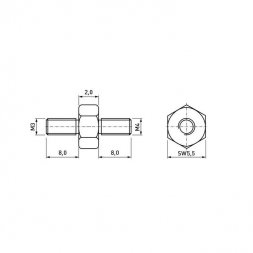 05.21.721 ETTINGER Metal Standoffs