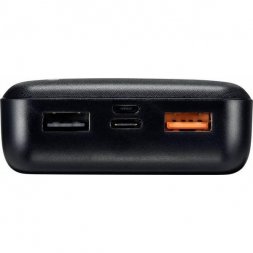 PB-19C VOLTCRAFT Power Bank Li-Po 20 000mAh USB-C, USB 140x69x27mm, Black