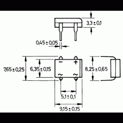 B250D DIOTEC Brückengleichrichter 1A/600V DIP