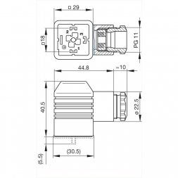 GDMW 3011 CF grau HIRSCHMANN Conectores industriales rectangulares