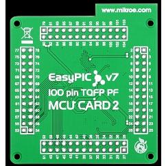 EasyPIC Fusion v7 Empty MCUcard2 100pin TQFP PF (MIKROE-1292) MIKROELEKTRONIKA Herramientas de desarrollo