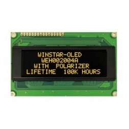 WEH002004ALPP5N00010 (WEH002004ALPP5N00100) WINSTAR OLED modul 20x4 znaků žlutý 5V