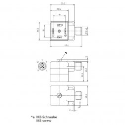 VAD 1A-1-3-M12-5 HIRSCHMANN Conectores industriales circulares