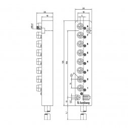 SB 8/LED 3-333/10 M LUMBERG AUTOMATION Priemyselné konektory s káblom