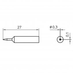 XNT 1SCNW (T0054488199) WELLER Soldering Tips