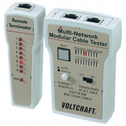 CT-2 VOLTCRAFT Tester LAN, Tester per cavi FTP