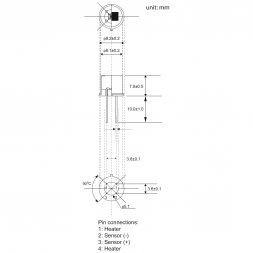 TGS 2444 FIGARO Senzor plynu amoniak 10-300ppm TO-5