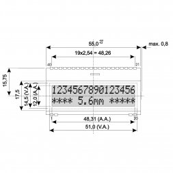 EA DOGM162W-A DISPLAY VISIONS Displeje LCD znakové standardní
